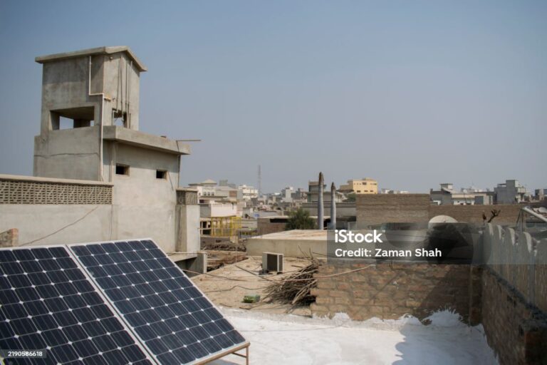 Solar Plates On The Roof