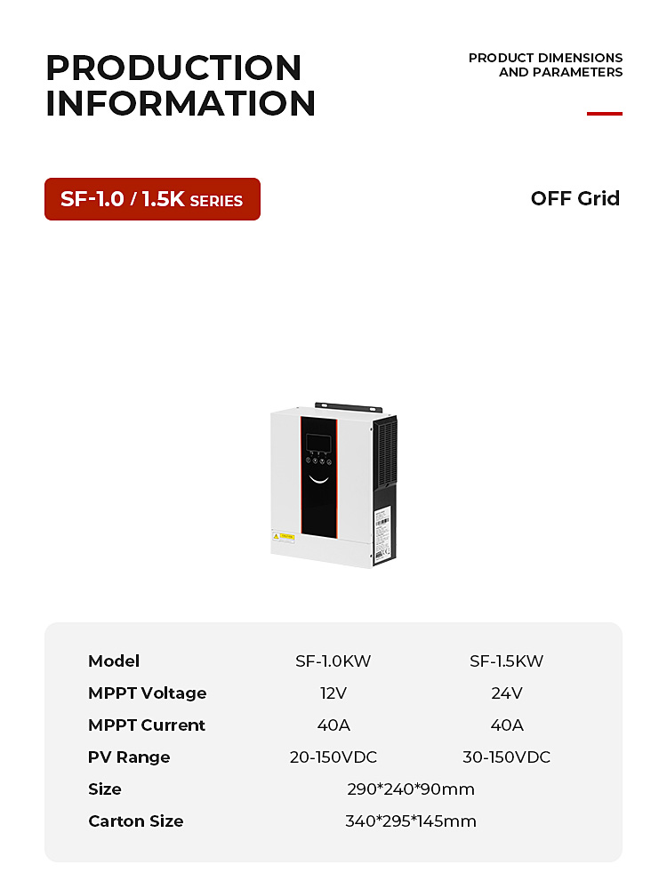 Solar Hybrid Inverter - SF Series