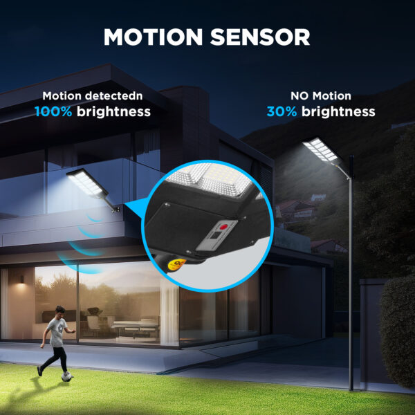 Smart Solar Street Lights with Motion Sensor‌ Commercial-Grade Outdoor Lighting Solutions for Roads, Gardens & Industrial Zones