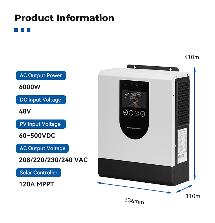 Hybrid Solar Inverter SYP-6.5KW/48V